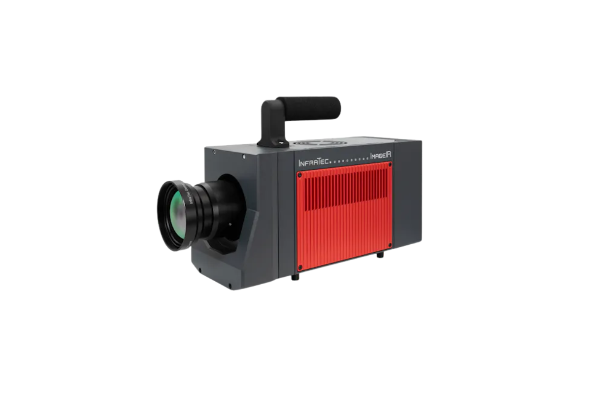 Infratec imageIR 12300 camera with objective lens, side view