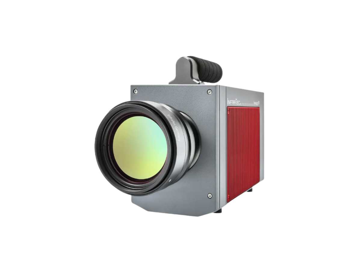 InfraTec ImageIR 9500 camera with lens, front view