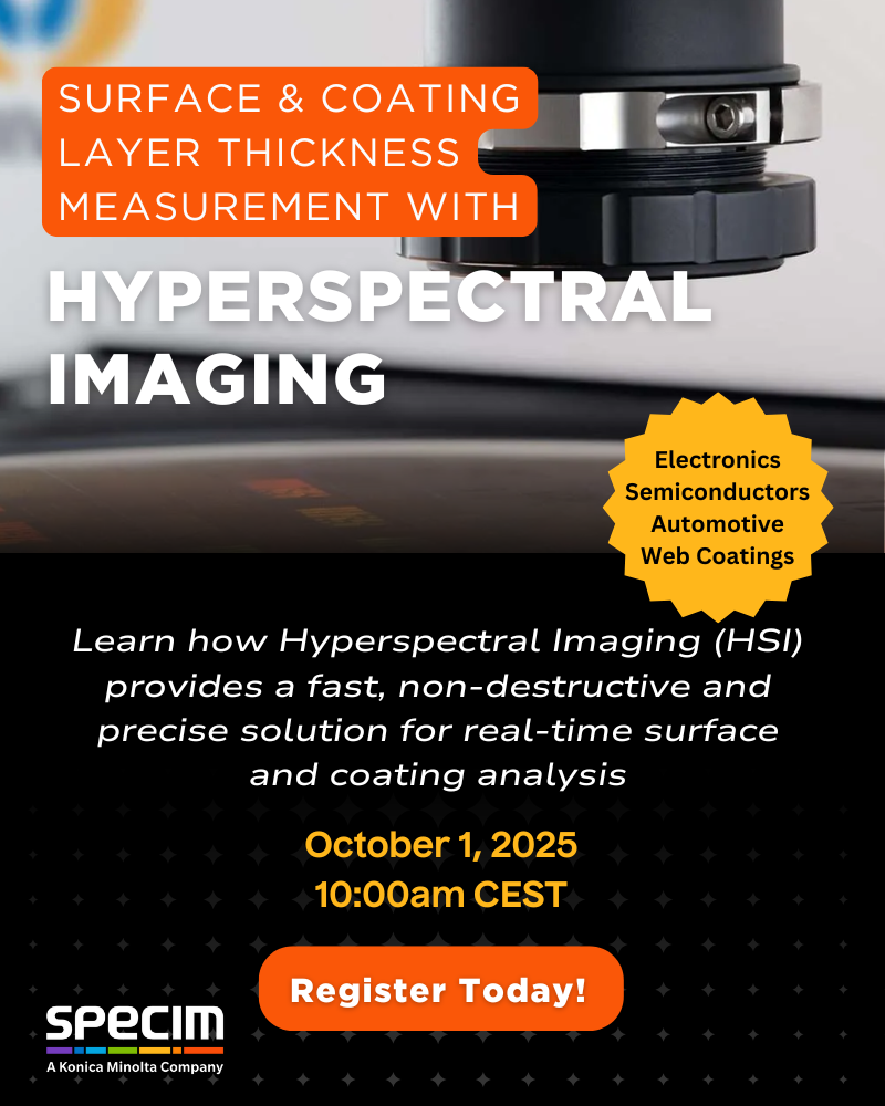 Specim Surface & Coating Layer Thickness Measurement with HSI